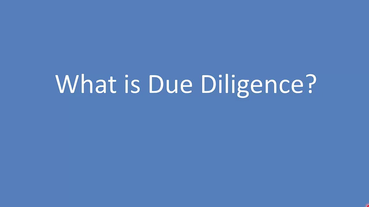 What is a Due Diligence project?