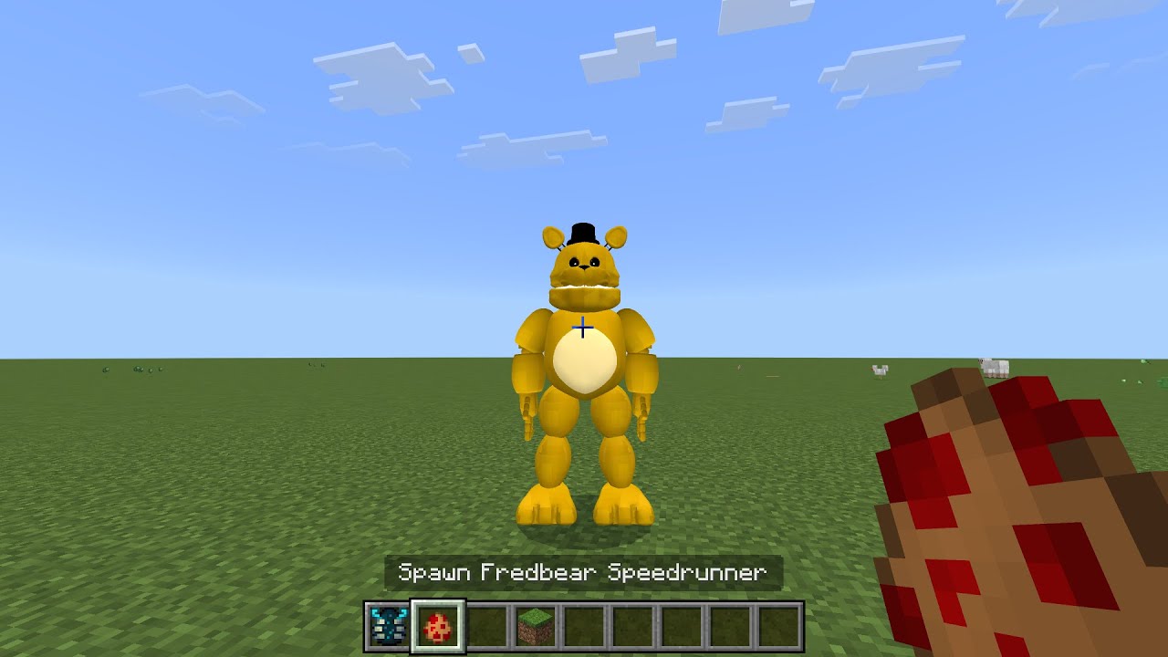 Those Nights at Fredbear's fast Fredbear MOD in Minecraft PE