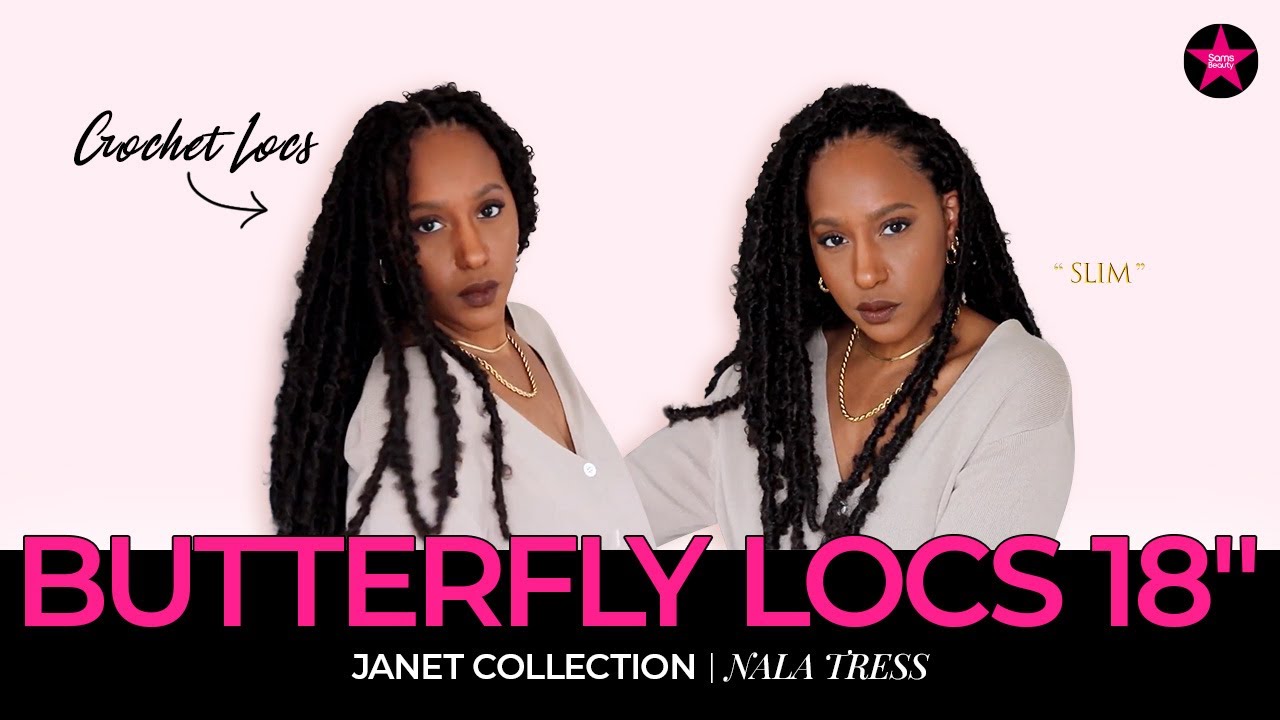 JANET COLLECTION CROCHET BRAIDS NALA TRESS BUTTERFLY LOCS 18