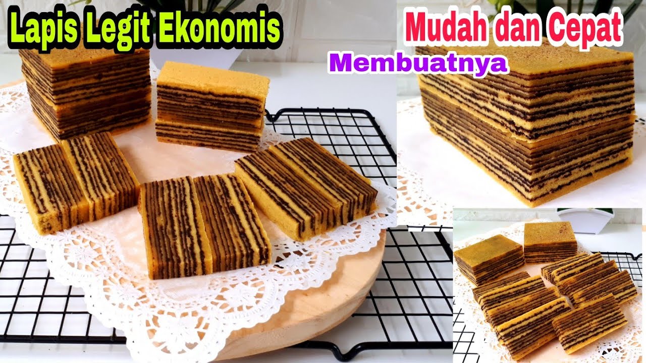 Lapis legit Tanpa Oven cepat & mudah||5 Telur