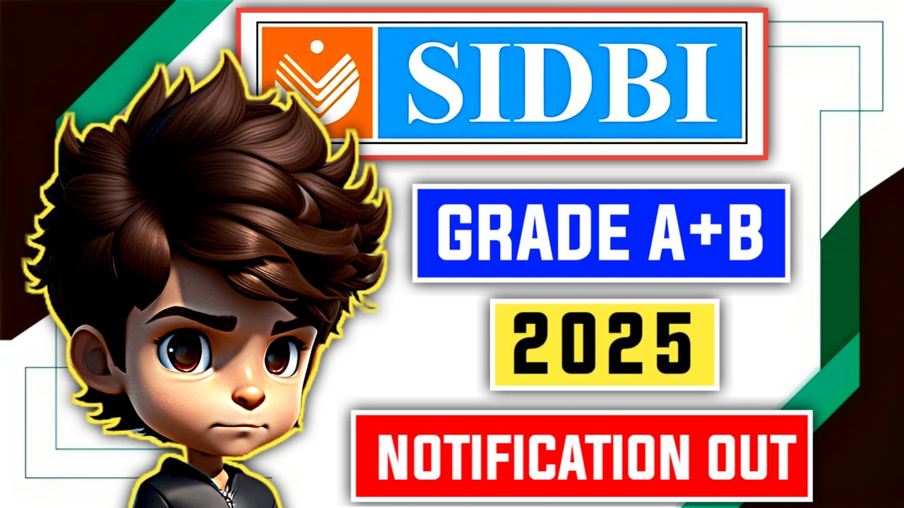 &lrm;📢 SIDBI Grade A & B 2025 Notification OUT 😱