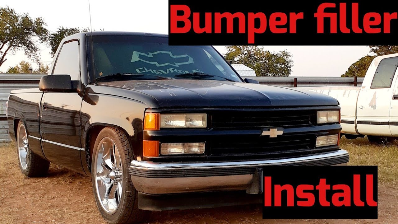 Installing the bumper filler panel on the obs!