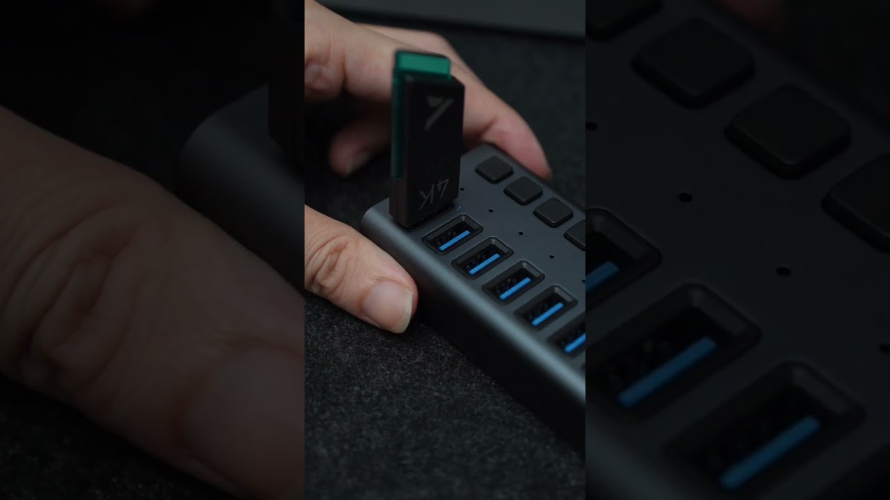 10 Ports USB 3.0 Hub with Individual On/Off Switches Splitter#pc #tech #laptop #gadgets #computer