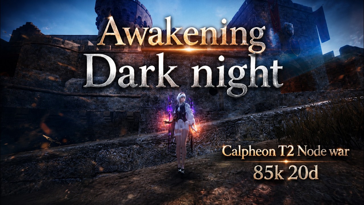 BDO | JP Awakening Dark Knight(After Buff) | T2 Node War: Calpheon