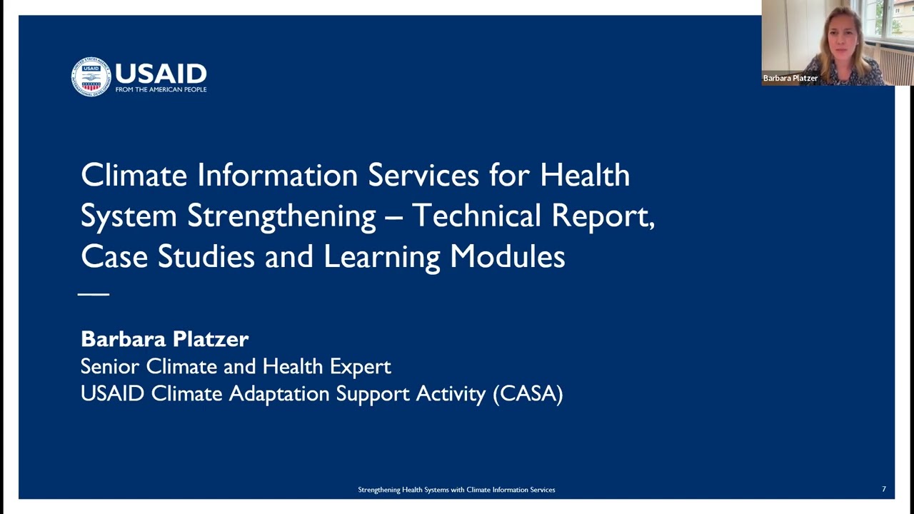 Strengthening Health Systems with Climate Information Services Webinar