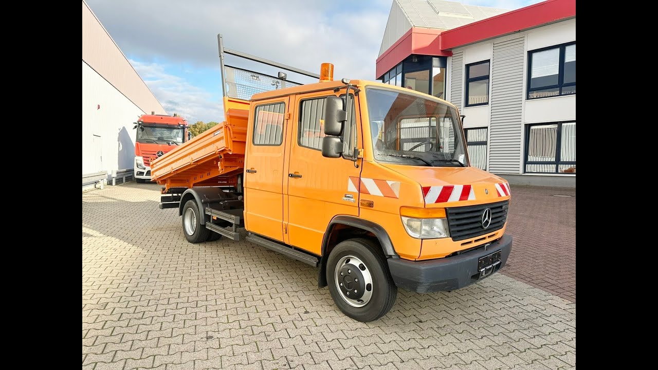 DAIMLER-BENZ Vario 813 D 4x2 Doka, Meiller Kipper