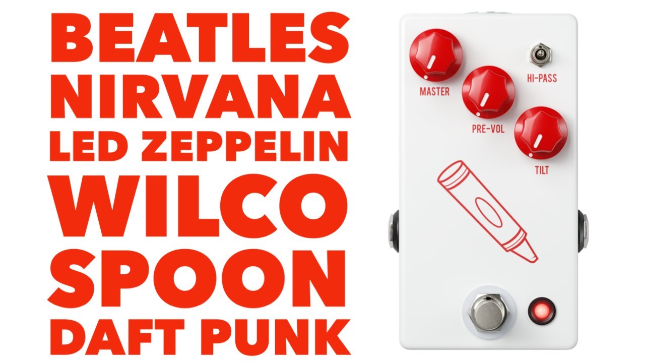 I Always Wanted This Sound: The JHS Crayon Preamp, Boost, Overdrive, Fuzz (Neve 1073 in a box!)