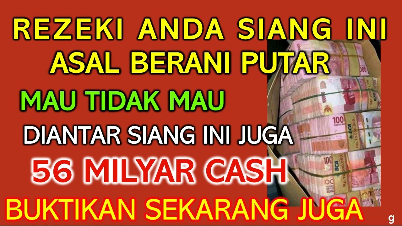 SELAMAT ANDA TERPILIH HARI INI ✅ UANG DATANG SENDIRI KERUMAH ANDA  Doa pembuka rezeki ANDA SIANG INI