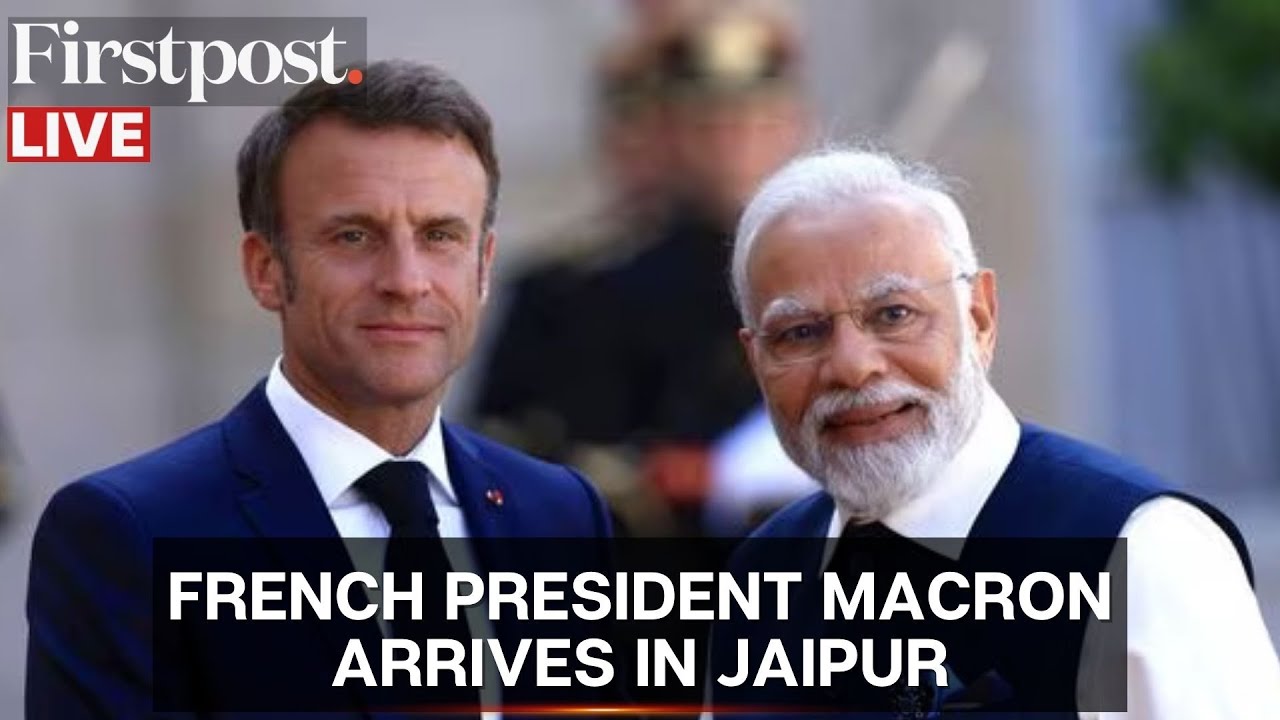 LIVE: French President Emmanuel Macron Arrives in Jaipur Ahead of India's 75th Republic Day