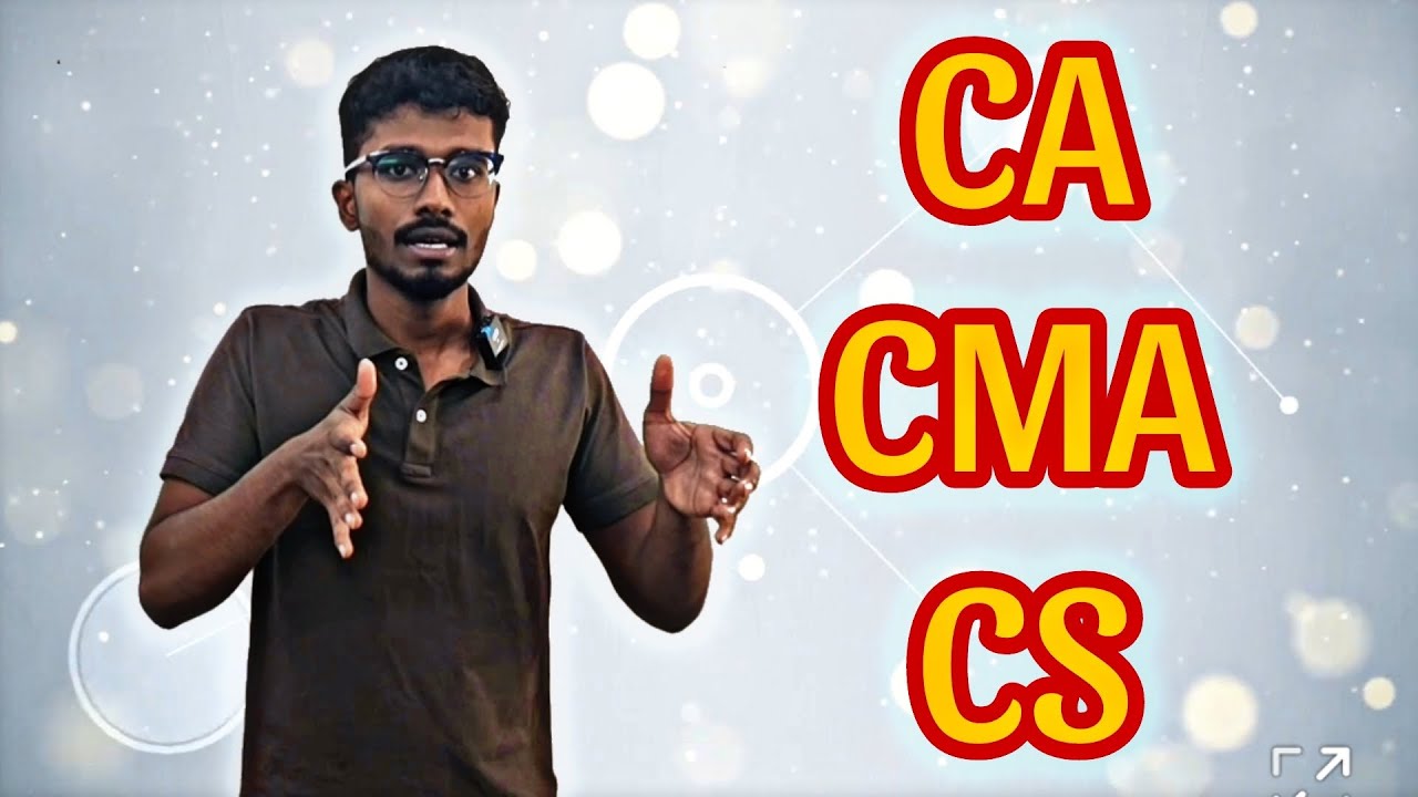 CA vs CMA vs CS - Which is best?🤔 | Best professional courses in India | CA Arun Anbu | Tamil