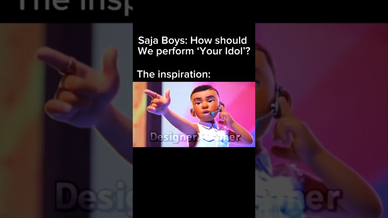 4Town syncs well with Your Idol #kpopdemonhunters #sajaboys #turningred