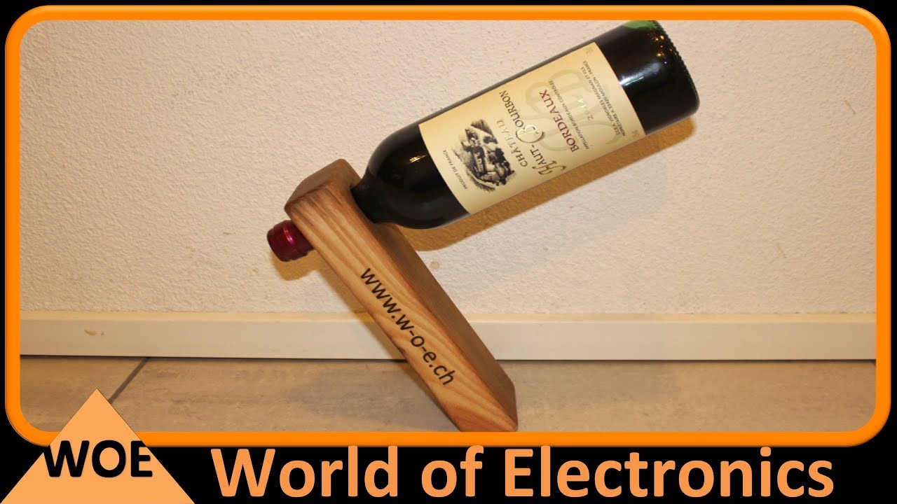 So baust du dir einen coolen Weinflaschenhalter aus Holz