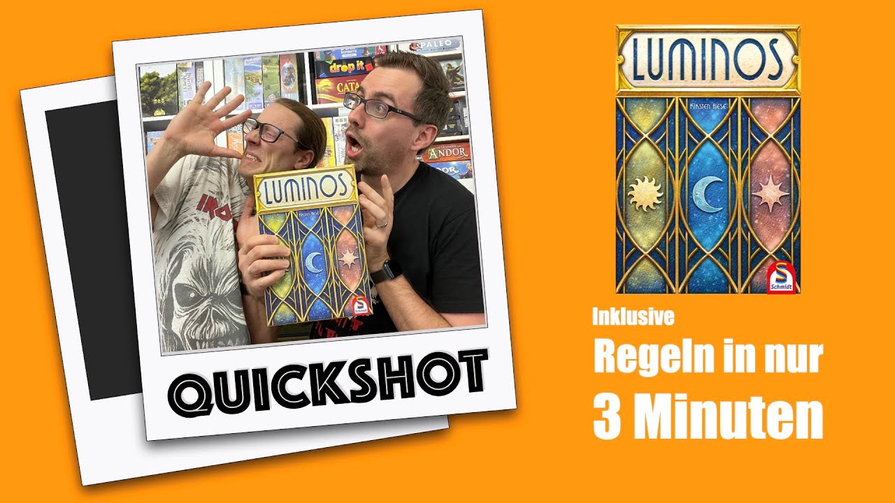 #Quickshot - Luminos (Schmidt Spiele 2024) | Pl&auml;ttchen Legespiel sehr einfach