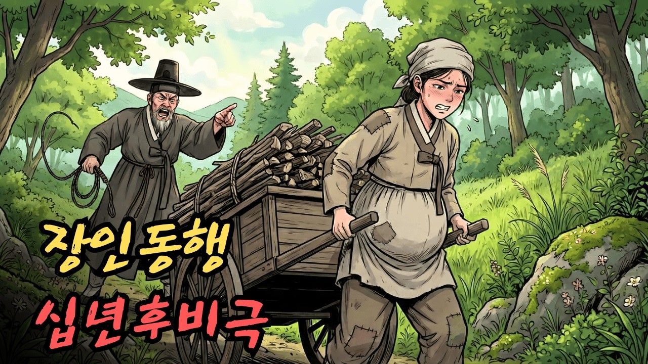 장인은 임신한 며느리를 데리고 땔감을 줍기 위해 숲으로 갔지만, 10년 후 비극적인 최후를 맞았다. | 민담 | 전설 | 설화 | 옛날이야기