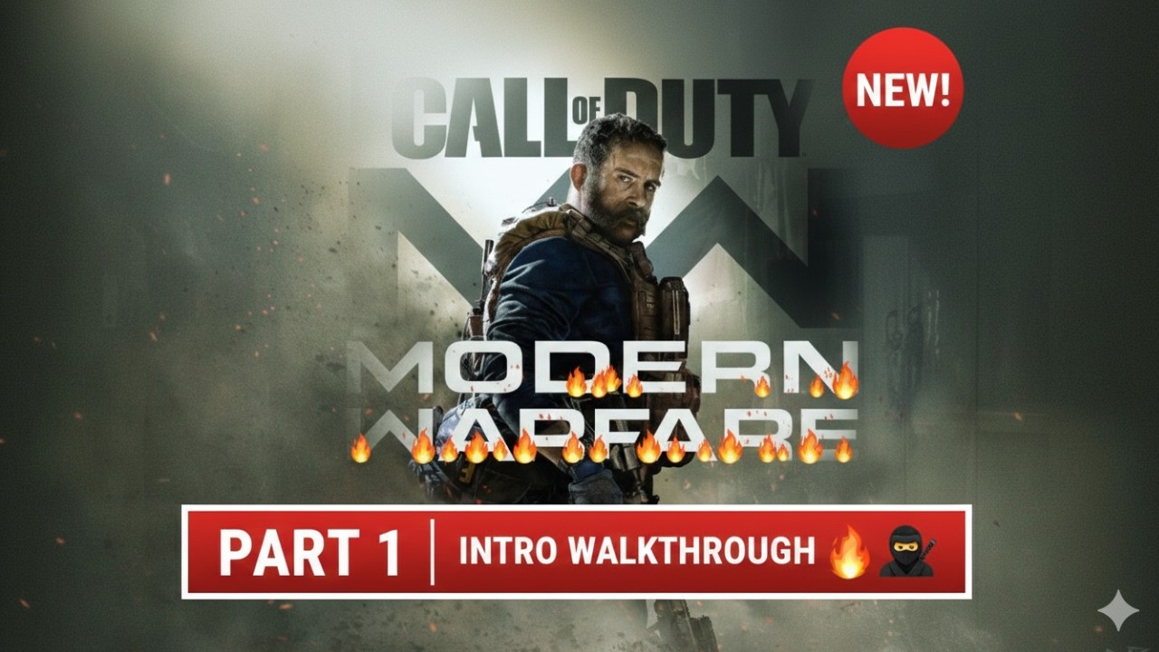 CALL OF DUTY MODERN WARFARE 🔥 Walkthrough 🥷😡 Gameplay Part 1 🥷  INTRO [4KFPS]🔥