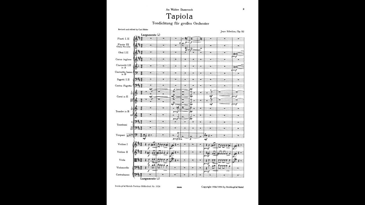 Jean Sibelius - Tapiola, Op. 112