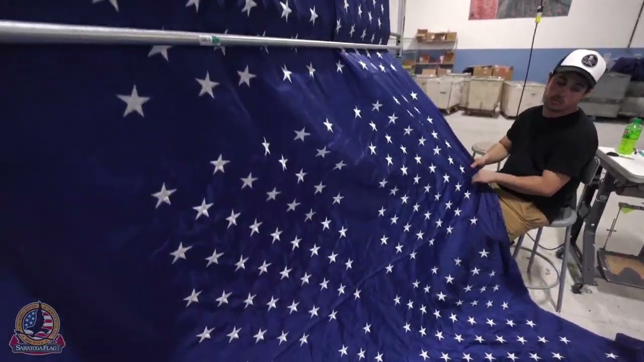 Made in USA: Embroidering Stars for American Flags Manufacturing Behind the Scenes
