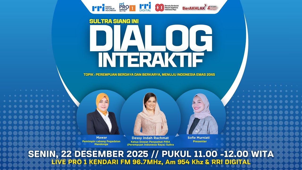 SULTRA SIANG INI - DIALOG INTERAKTIF 22 DESEMBER 2025