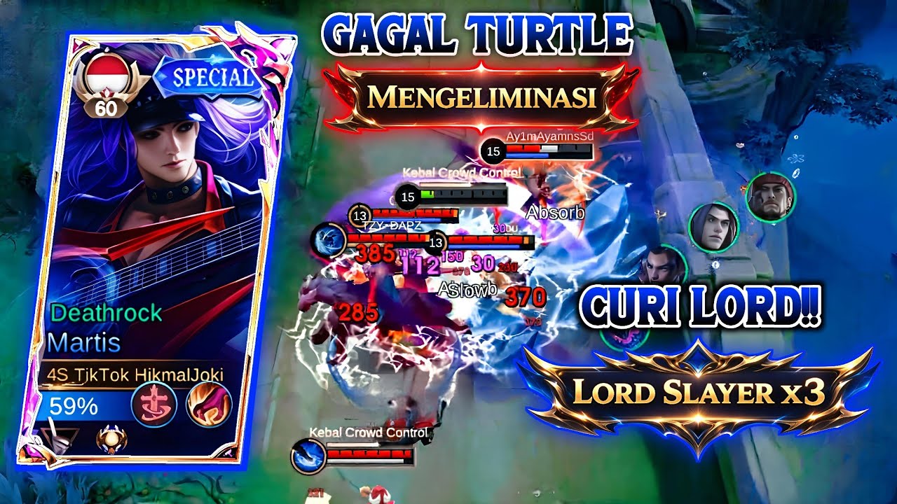 Martis Selalu Kalah Saat Ambil Turtle | Tapi Berhasil Saat Ambil Lord Ketiga – Mlbb
