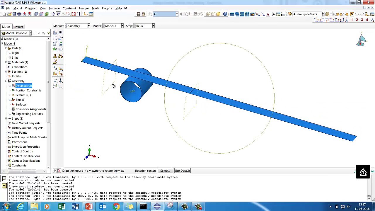 Abaqus Standard: How to do step by step Abaqus Contact (Strip Bending Example)