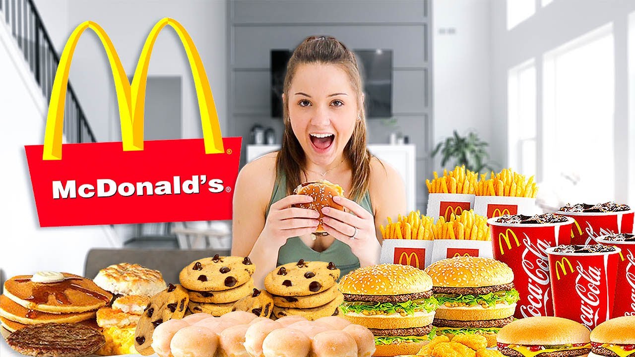 MY 100LB WIFE EATS THE WHOLE MCDONALDS MENU!