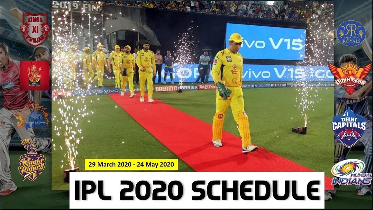IPL 2020 Complete Schedule | Venue Details | CSK Schedule | #IPL2020
