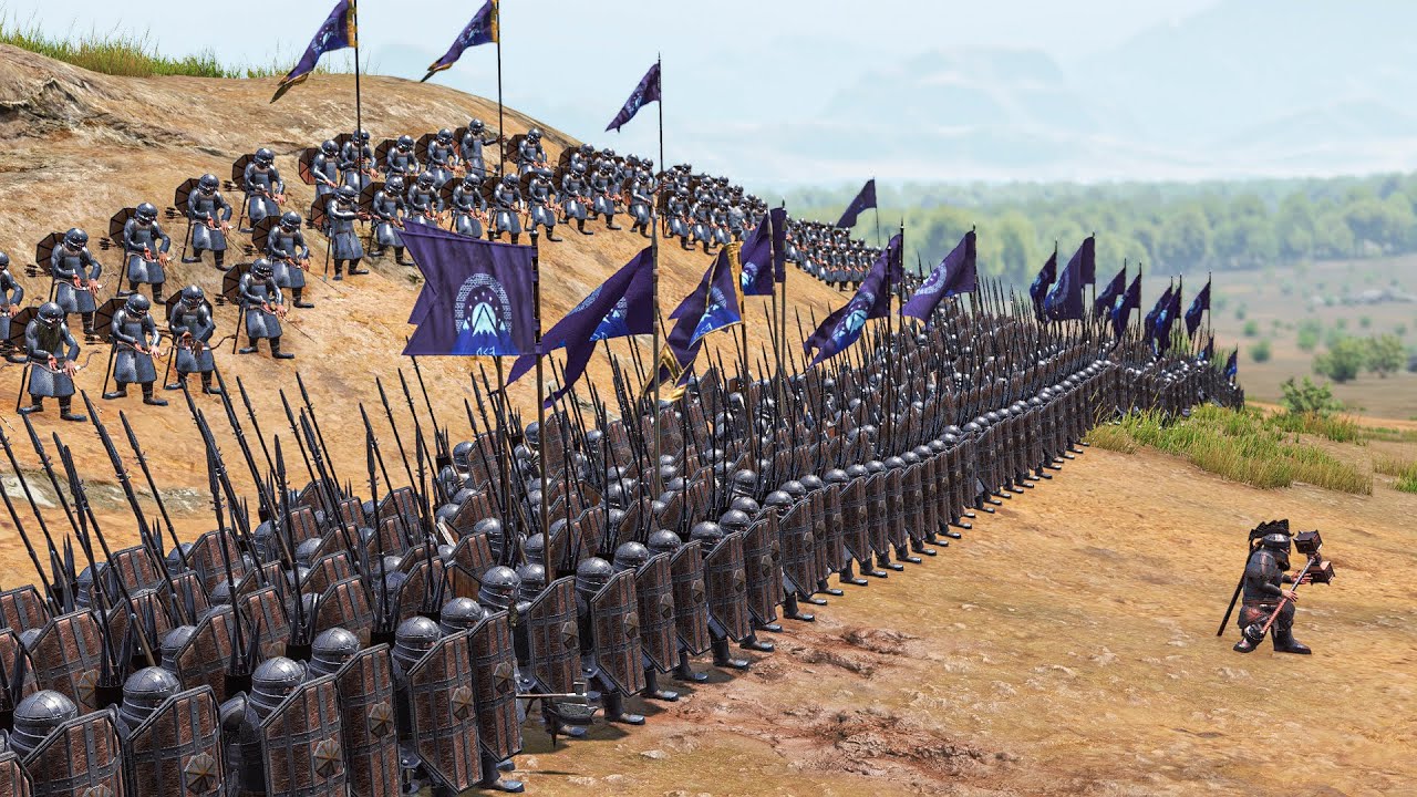 Dwarves Defend Against the Armies of Isengard | Mount & Blade II: Bannerlord (LOTR Mod)