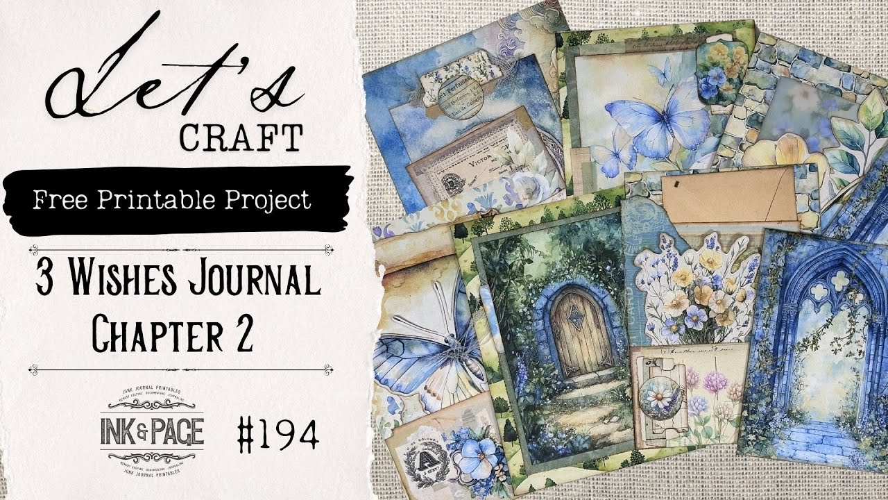 3 Wishes Tab Bound Journal | Chapter 2 | March  Easy Free Printable Project 193 | Ink and Page |