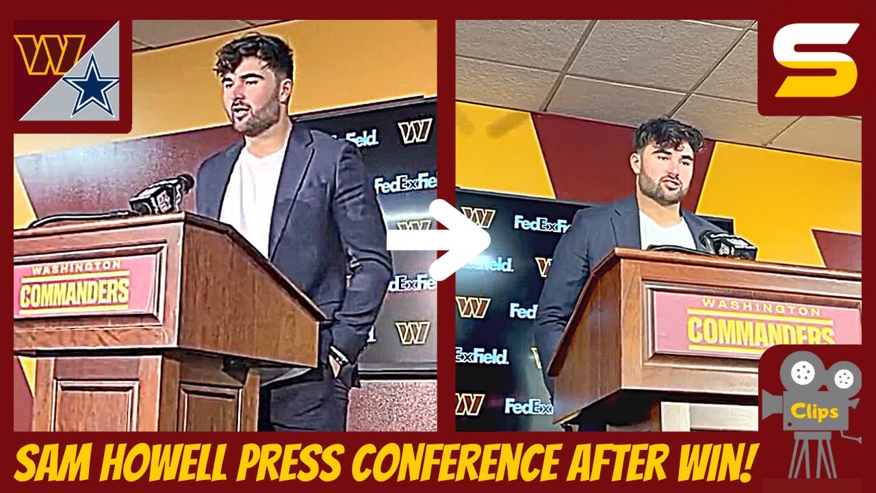Sam Howell PRESS CONFERENCE! Talks Debut & Win! Wentz Let Howell's Family Borrow His Suite!