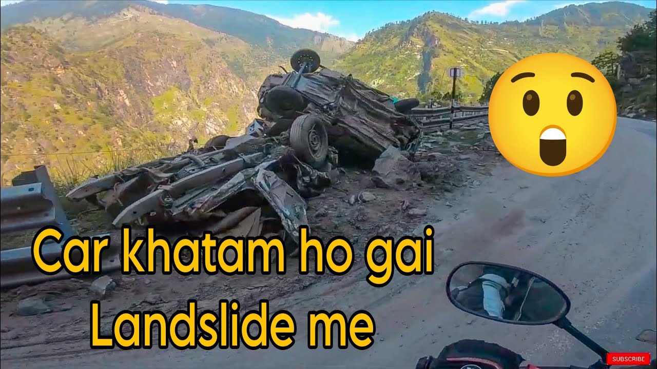 Landslide me hua bura haal 😭 | Puri car khatam ho gai | Kinnaur valley | India-Tibet highway | Day 3