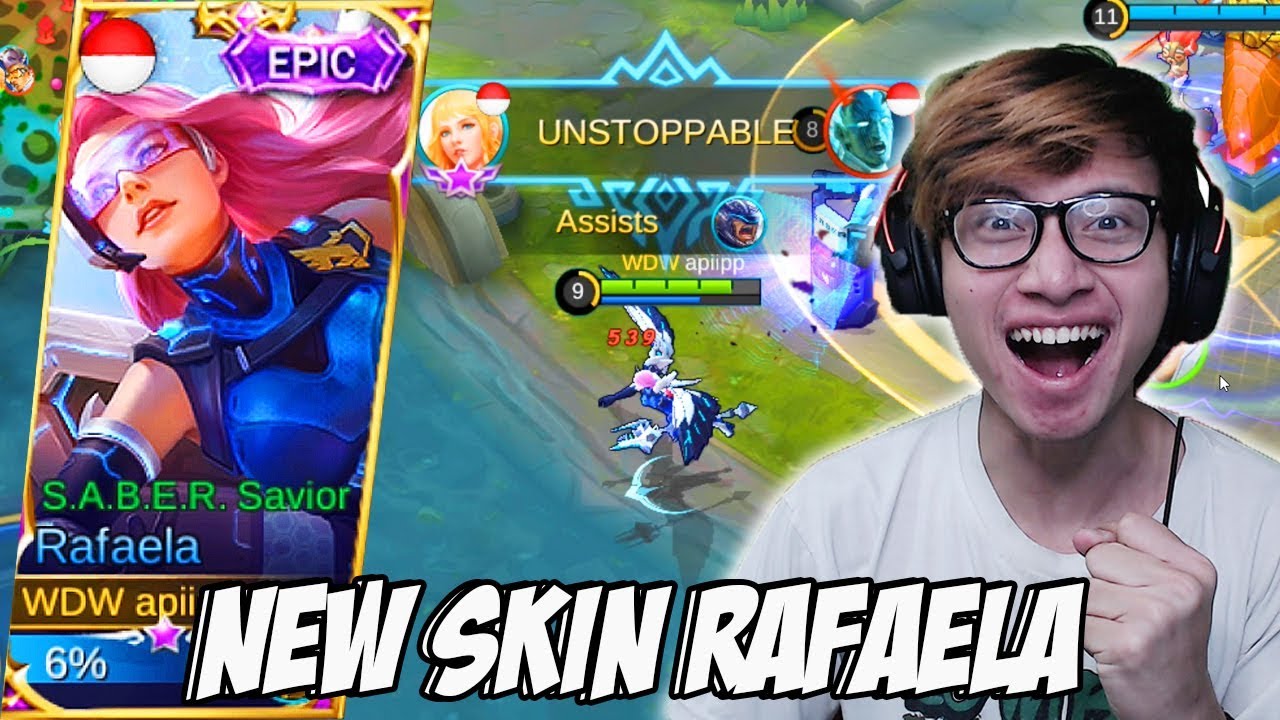 NEW SKIN RAFAELA SABER SAVIOR KEREN BENER WOI - MOBILE LEGENDS INDONESIA