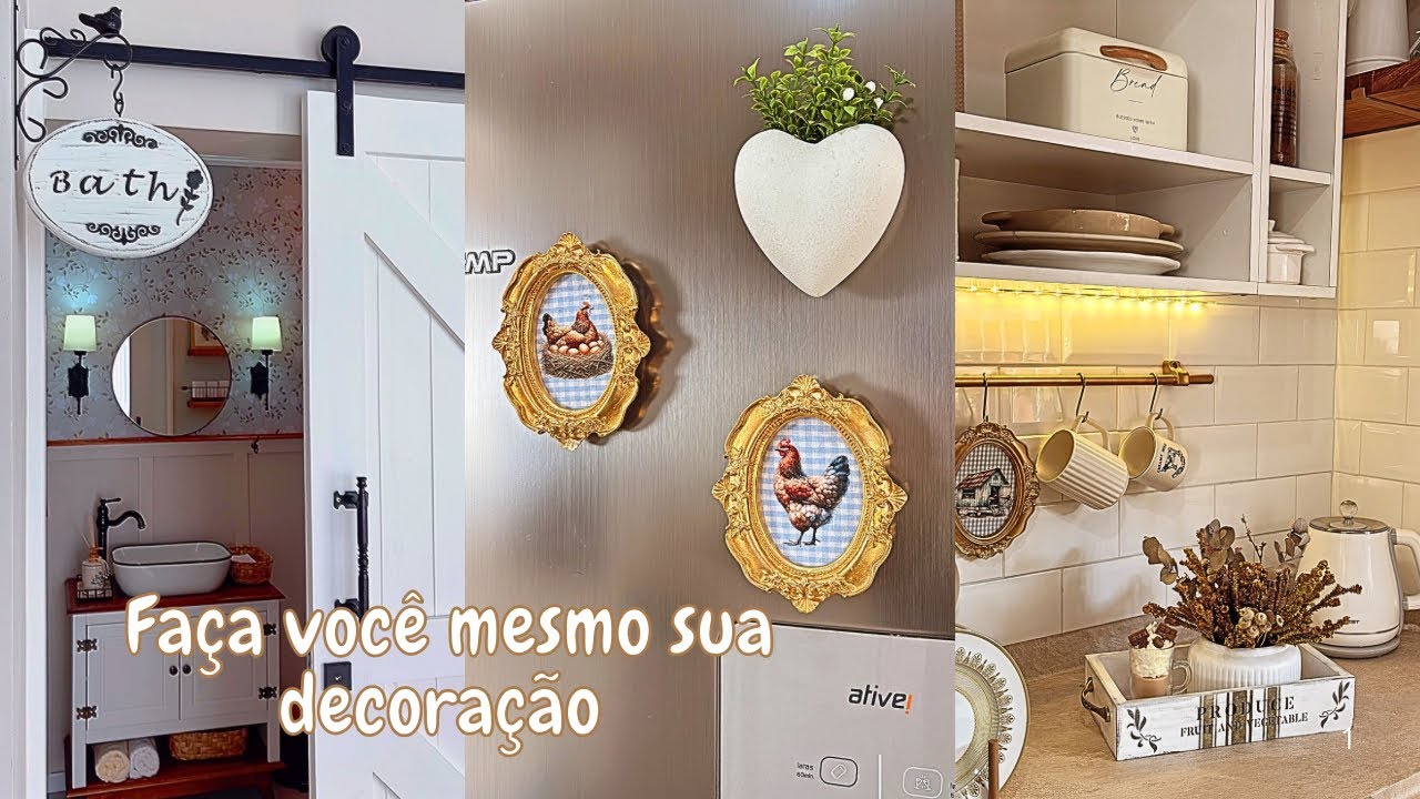 COMO DECORAR A CASA GASTANDO POUCO TUDO NO FAÇA VOCÊ MESMO!