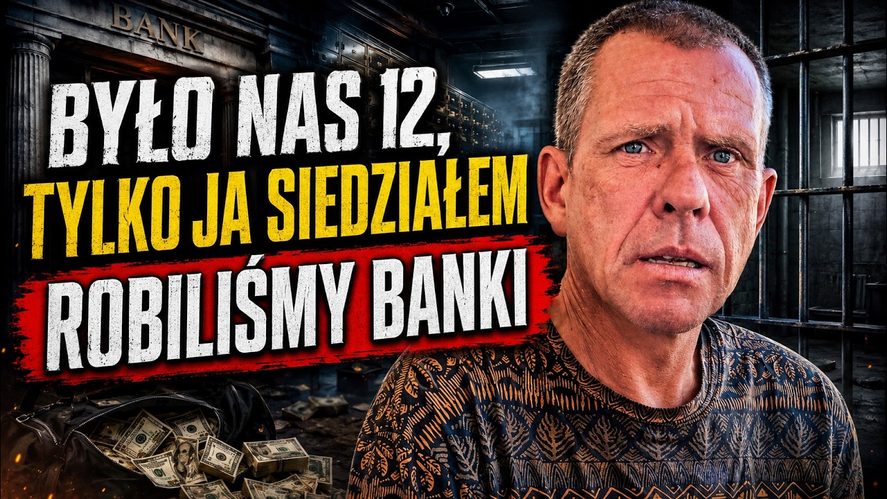 Robiliśmy banki, było nas 12, tylko ja SIEDZIAŁEM