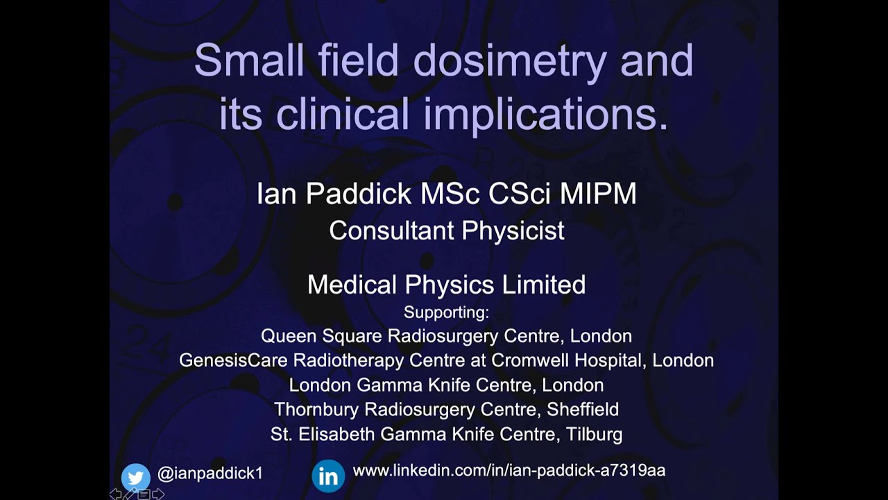 ESSFN Small field dosimetry and its clinical implications