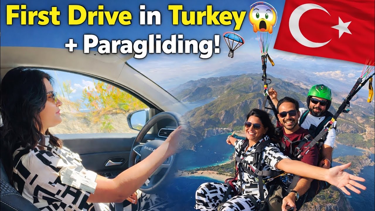 First Time Driving in Turkey 🇹🇷🚗 | Fethiye Travel & Ölüdeniz Paragliding | Malayalam Vlog