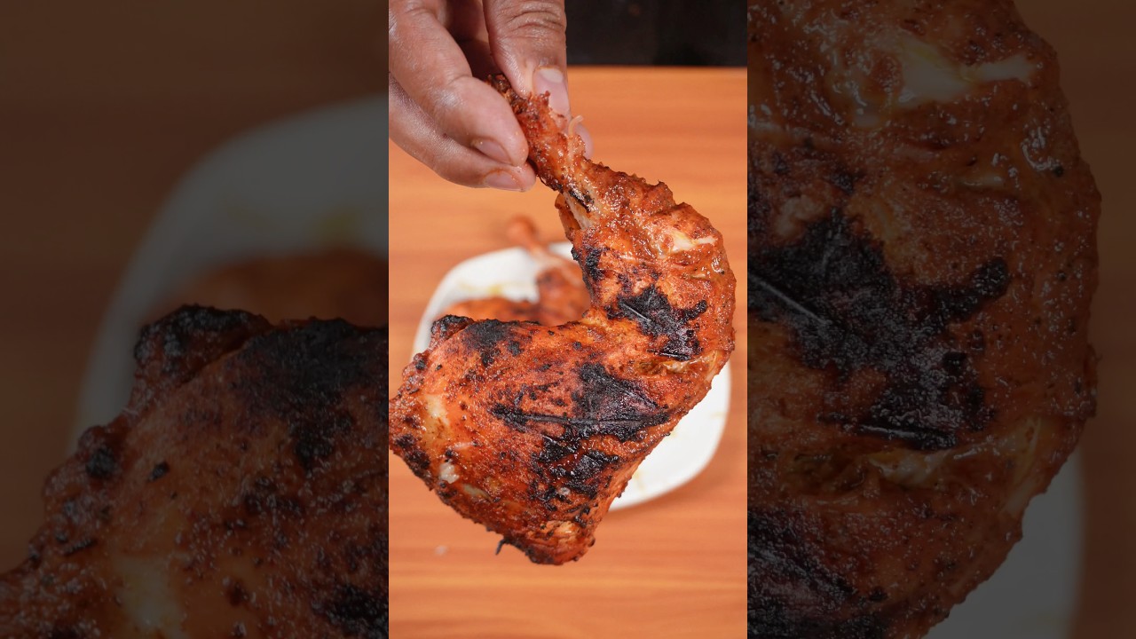 🔥 ASMR Tandoori Chicken 🍗 | Smoky & Juicy | Satisfying Cooking Sounds #shorts #asmr