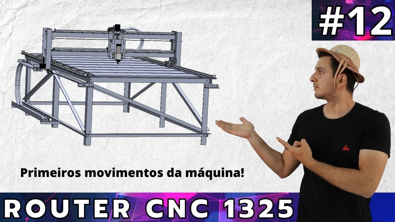 Router CNC 1325 - Montando a eletrônica + primeiros movimentos da máquina! #12