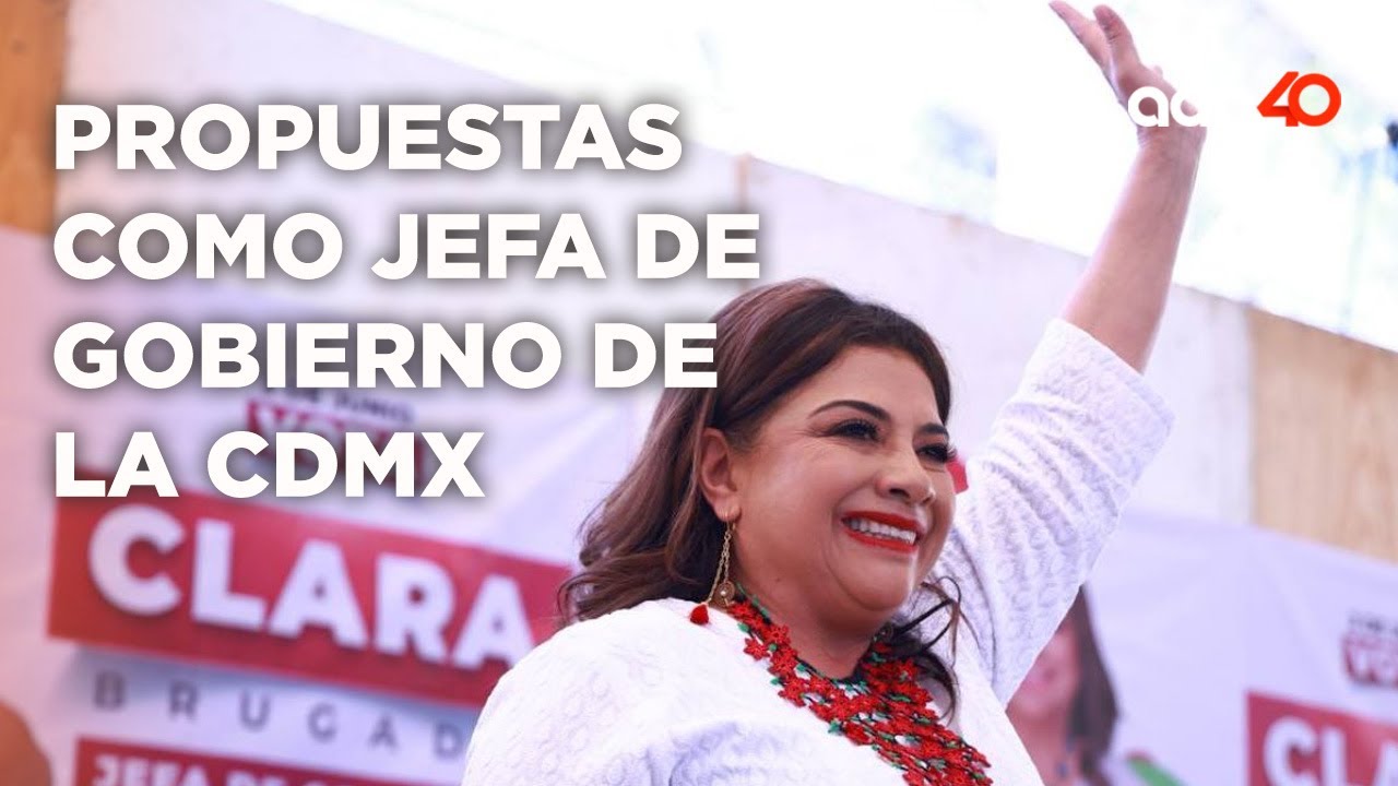Estas son las propuestas de Clara Brugada, la candidata de MORENA para Jefa de Gobierno de la CDMX