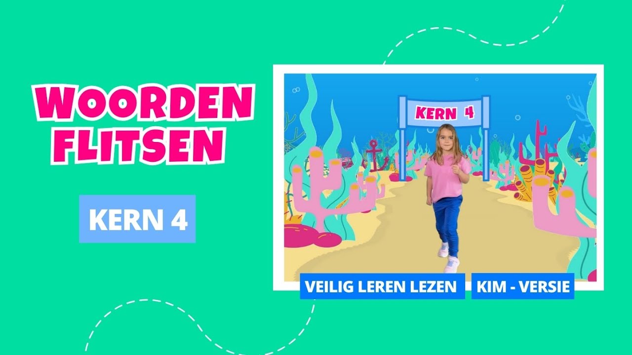 Woorden flitsen - Kern 4 - Veilig Leren Lezen - Kim Versie -groep 3