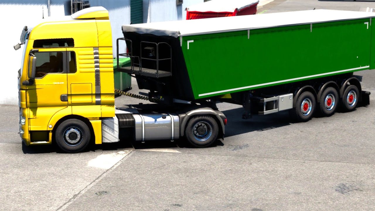 ETS 2 - MAN TGX + Aluminum Dumper Transporting Wheat