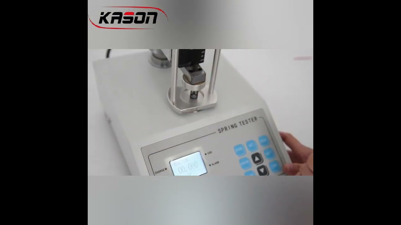 How to use KASON  500N  Manual Spring Extension and Compression Testing Machine