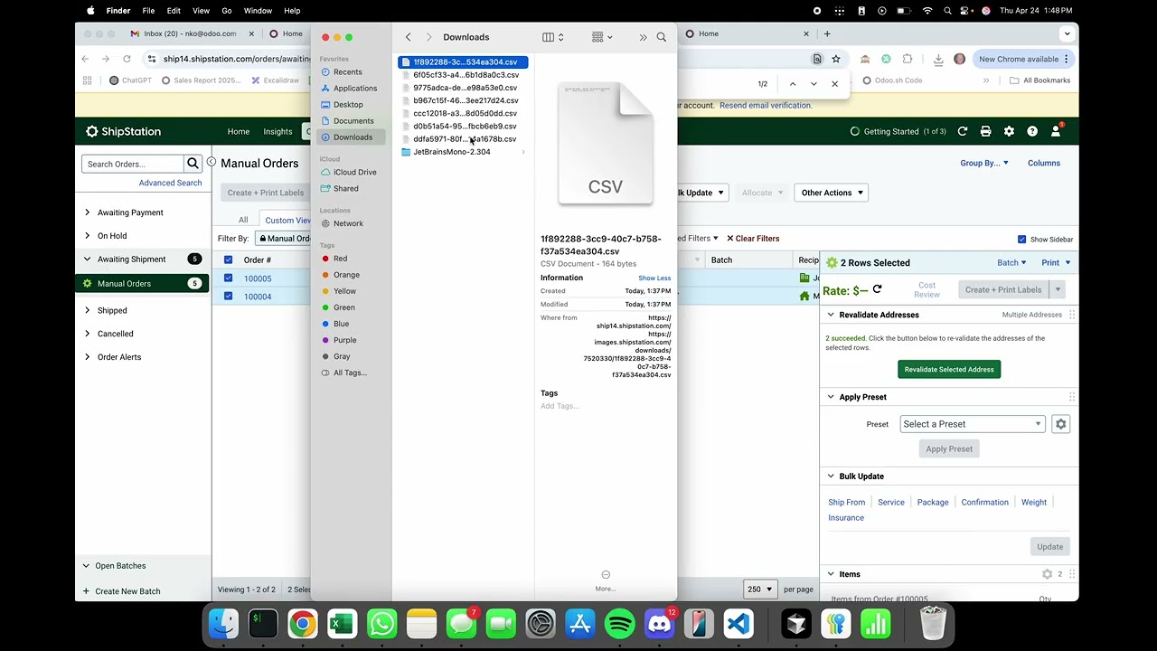 Odoo & Shipstation - Order Integration