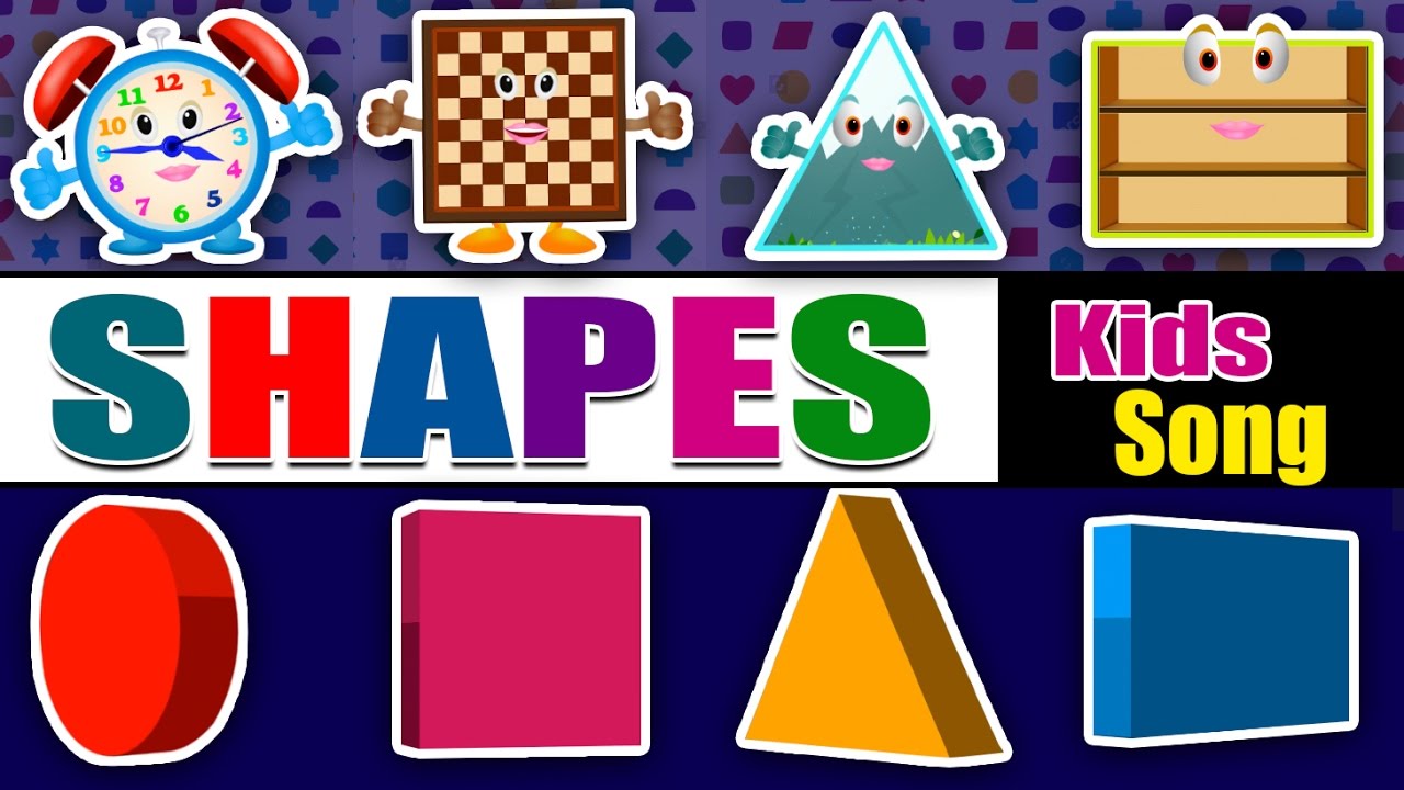SHAPES songs | Learn Shapes | Video for Kindergarten and Preschoolers