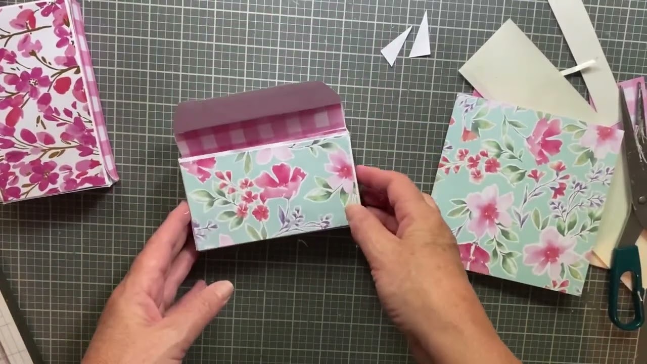 Tutorial using an envelope to make a box! #papercraft #scrapbooking #ephemera
