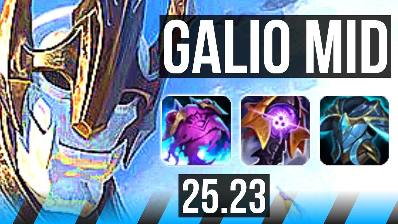 GALIO vs AKALI (MID) | EUW Grandmaster | 25.23