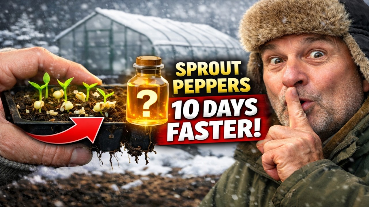 Прорастите перец на 10 дней БЫСТРЕЕ с помощью этого секрета агронома! (Начинайте в январе)