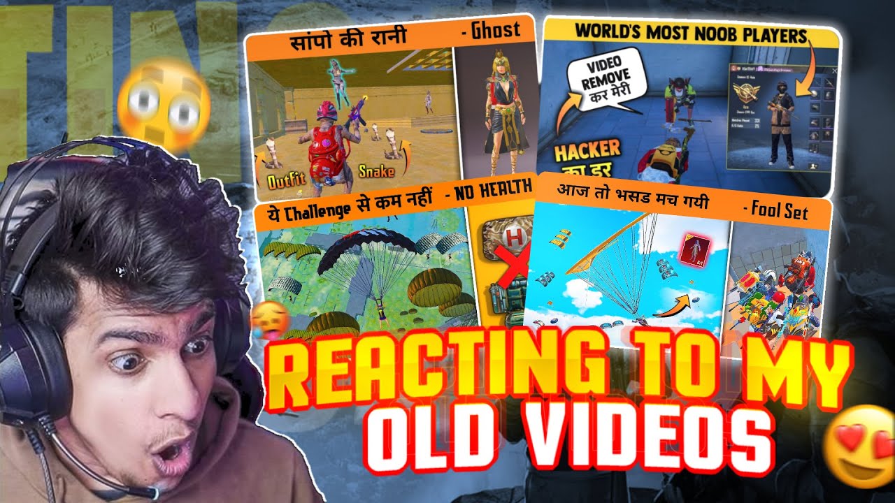 REACTING TO MY OLD VIDEOS - PUBG MOBILE TOP 10 CLUTCHES @BandookBaaz