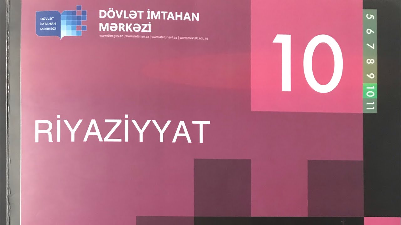 DİM 10-cu Sinif. Sinif testi Funksiyalar. Funksiya anlayışı. A ve B variantları