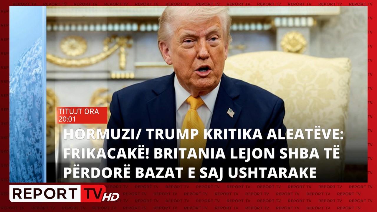 Report TV- Titujt kryesorë të lajmeve ora 20:00 (20.03.2026)