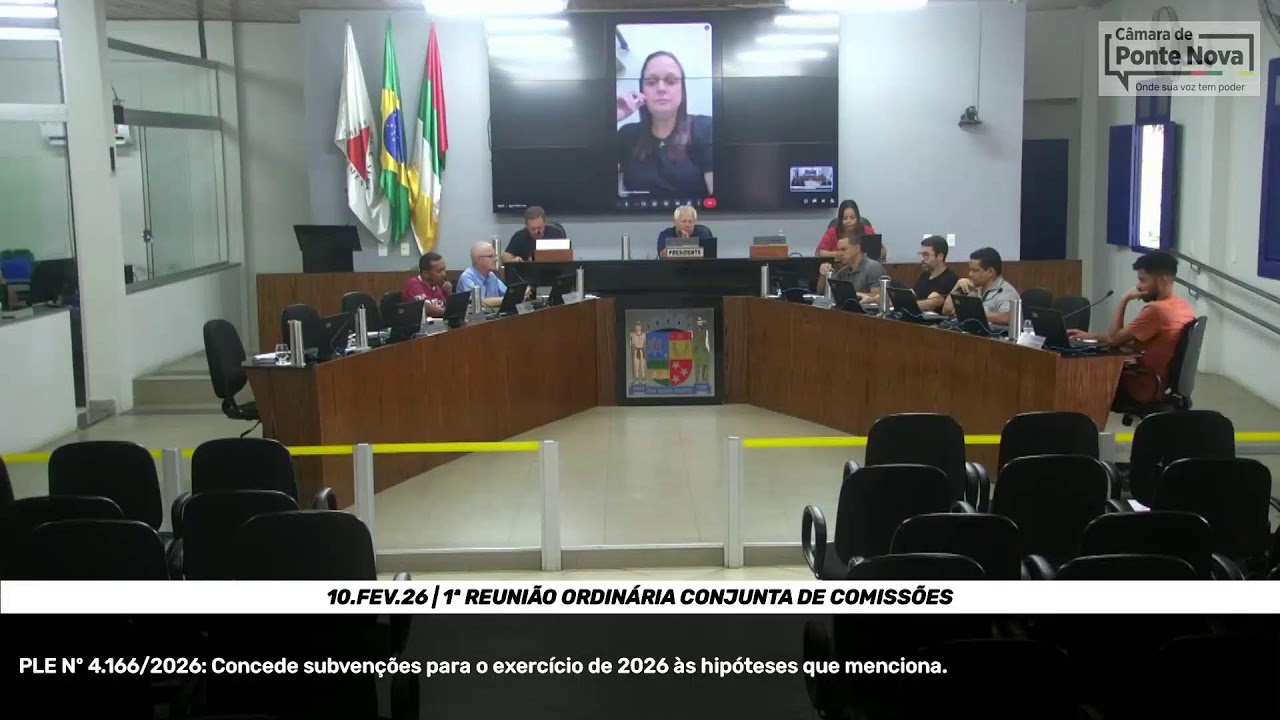 10.FEV.26 | 1ª REUNIÃO ORDINÁRIA CONJUNTA DE COMISSÕES